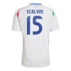 Camiseta de fútbol Italia Giorgio Scalvini 15 Segunda Equipación Euro 2024 - Hombre